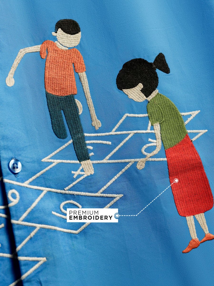 Hopscotch Embroidered Shirt - Shirt | Mydesignation