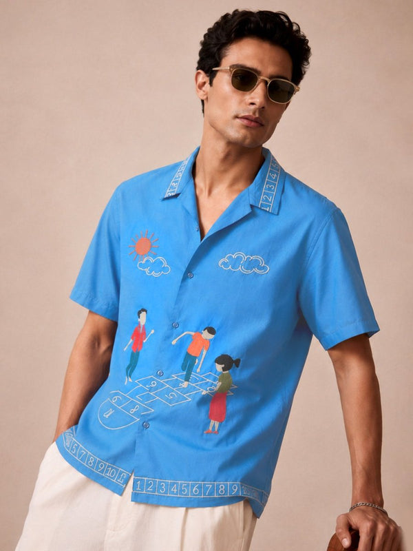 Hopscotch Embroidered Shirt - Shirt | MyDesignation