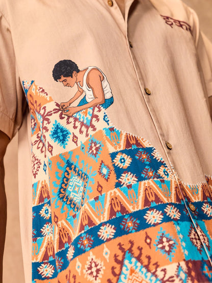 Ikat Embroidered - Shirt | MyDesignation