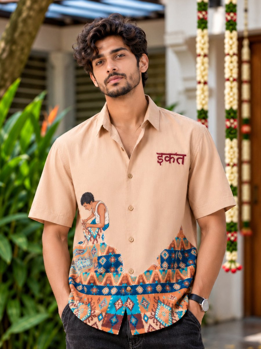 Ikat Embroidered - Shirt | MyDesignation