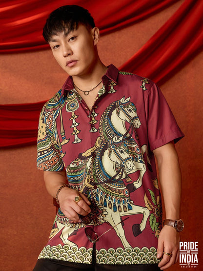 Kalamkari Horse - Shirt | MyDesignation
