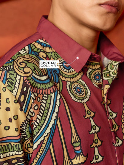 Kalamkari Horse - Shirt | MyDesignation