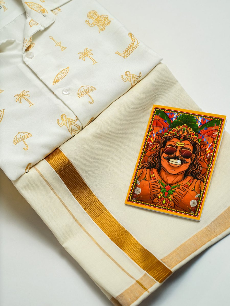 Kasavu Shirt Box - Onam Special | Mydesignation