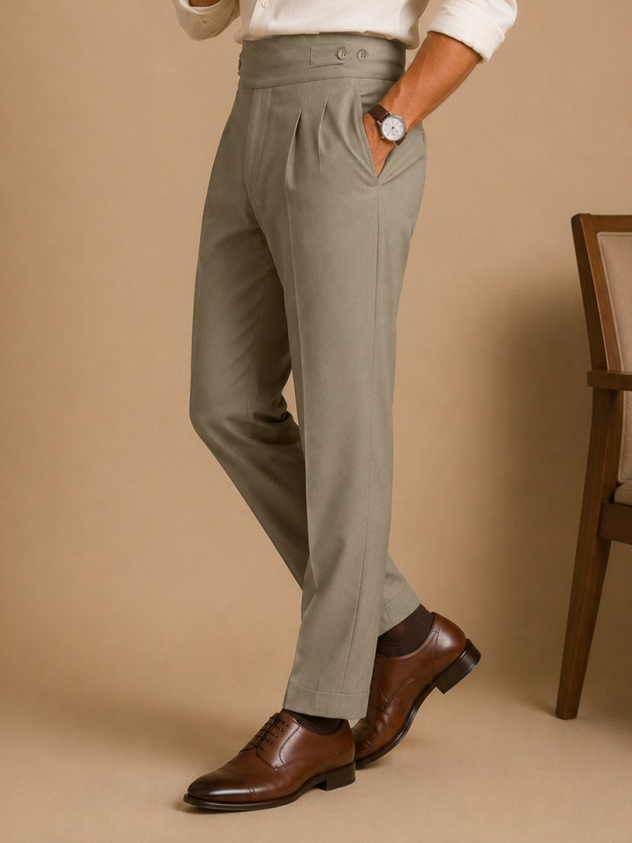 Khaki Gurkha Pants - Pants | MyDesignation