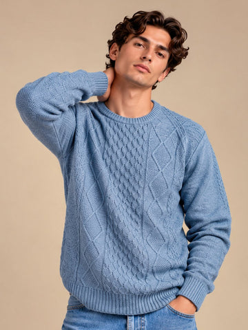 Light Blue Sweater - Sweater | MyDesignation