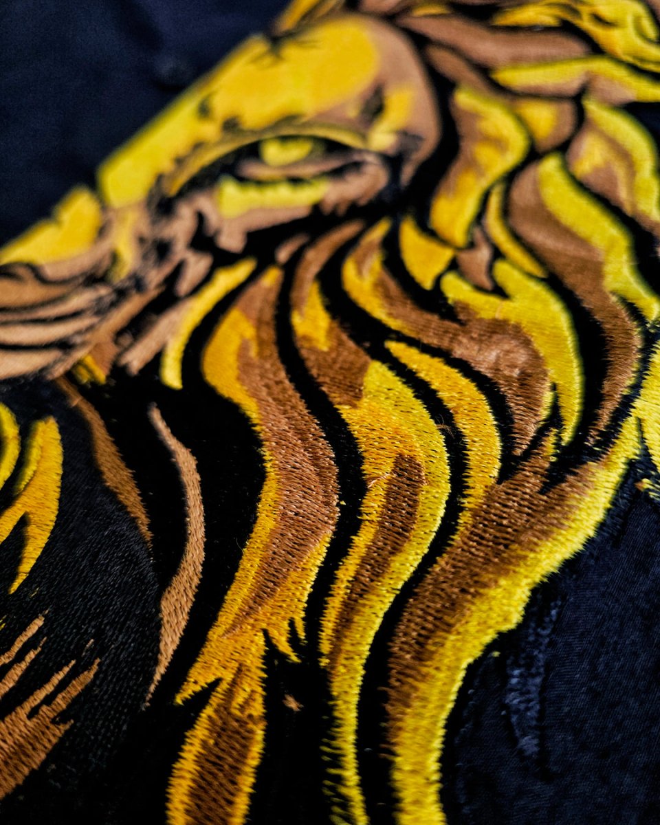Lion Embroidered - Men Shirt | Mydesignation