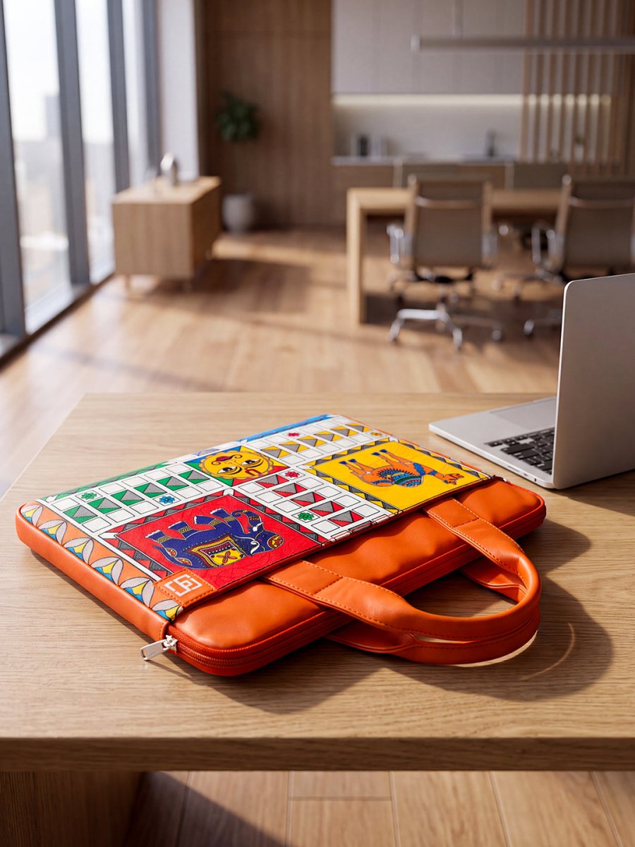 Madhubani Ludo - Laptop Sleeves | MyDesignation