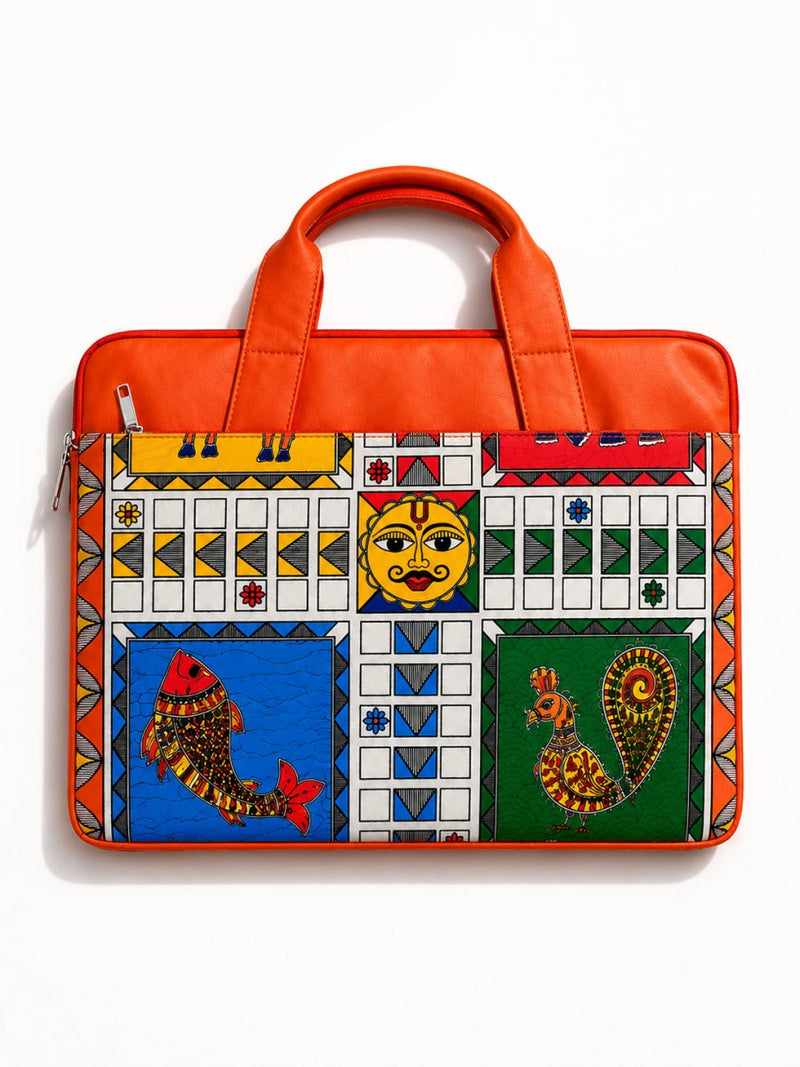 Madhubani Ludo - Laptop Sleeves | MyDesignation