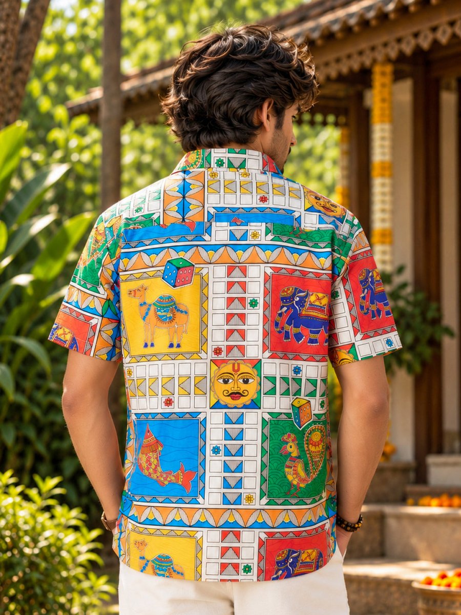 Madhubani Ludo - Shirt | MyDesignation
