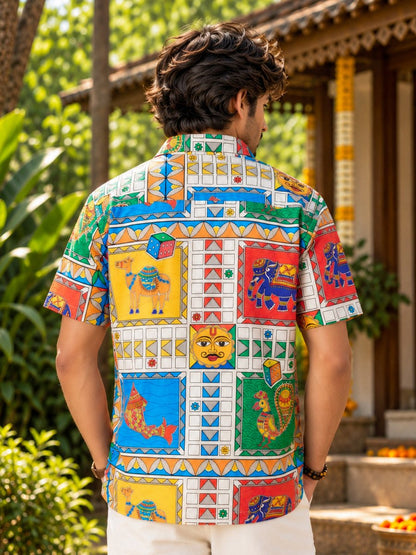 Madhubani Ludo - Shirt | MyDesignation