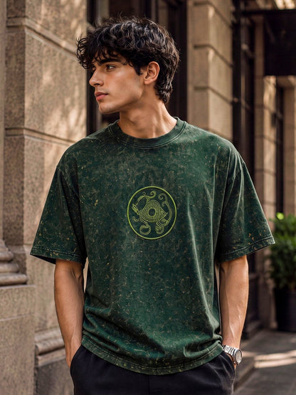 Mythical Tortoise Embroidered - Oversized T-shirt | MyDesignation