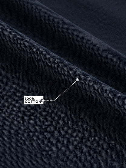 Navy Blue Cotton Shirt - Shirt | MyDesignation