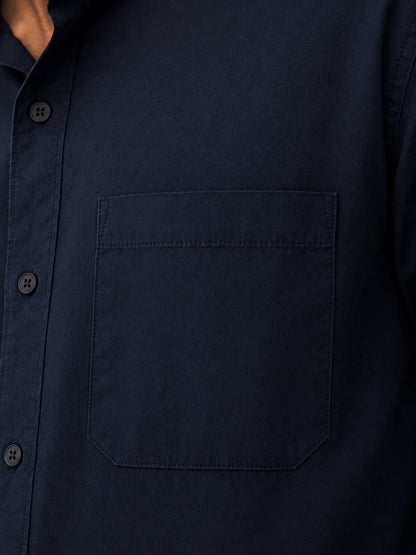 Navy Blue Cotton Shirt - Shirt | MyDesignation