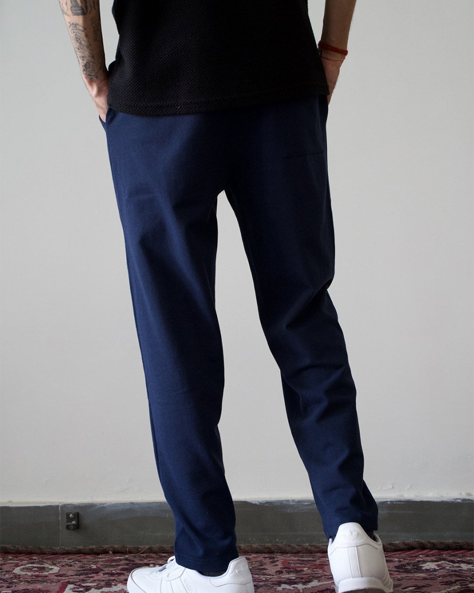 Navy Blue Everyday Pants - Premium Cotton - Men Pants | Mydesignation
