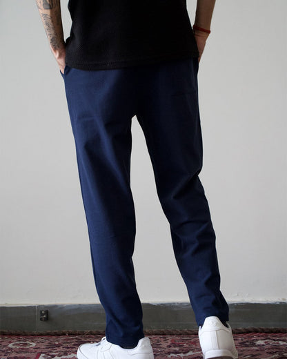 Navy Blue Everyday Pants - Premium Cotton - Men Pants | Mydesignation