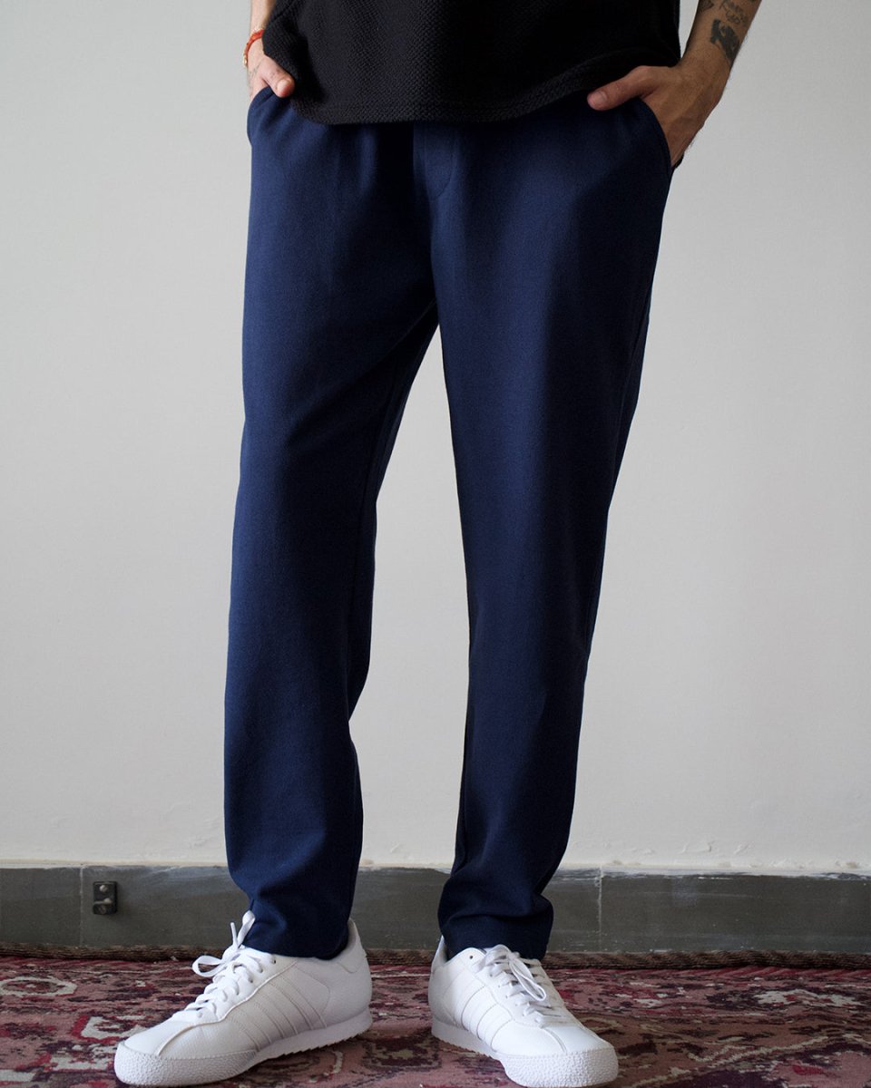 Navy Blue Everyday Pants - Premium Cotton - Men Pants | Mydesignation