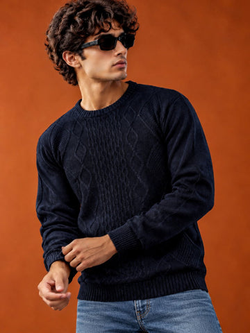 Navy Blue Sweater - Sweater | MyDesignation