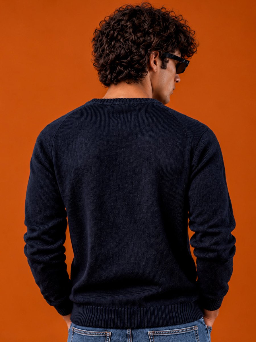 Navy Blue Sweater - Sweater | MyDesignation