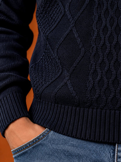 Navy Blue Sweater - Sweater | MyDesignation