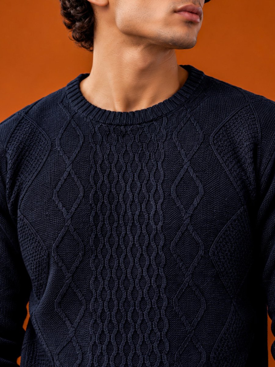 Navy Blue Sweater - Sweater | MyDesignation