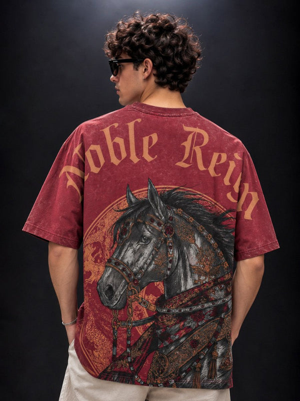 Noble Reign Embroidered - Oversized T-shirt | MyDesignation
