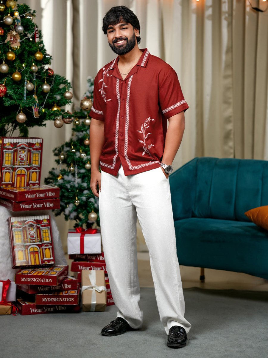 Off White Linen Pant - Men Pants | Mydesignation