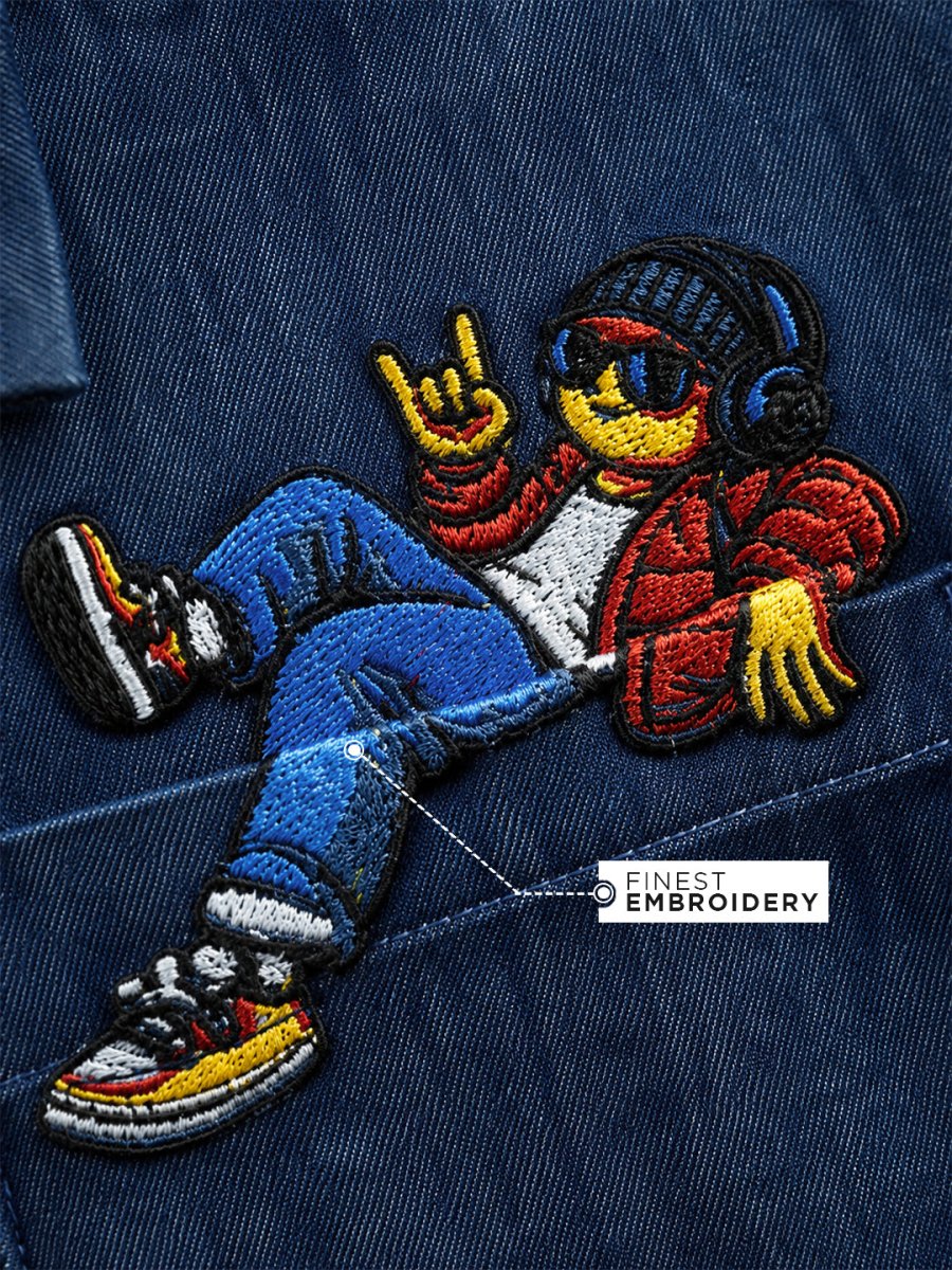 Out of Pocket Denim Embroidered - Shirt | MyDesignation