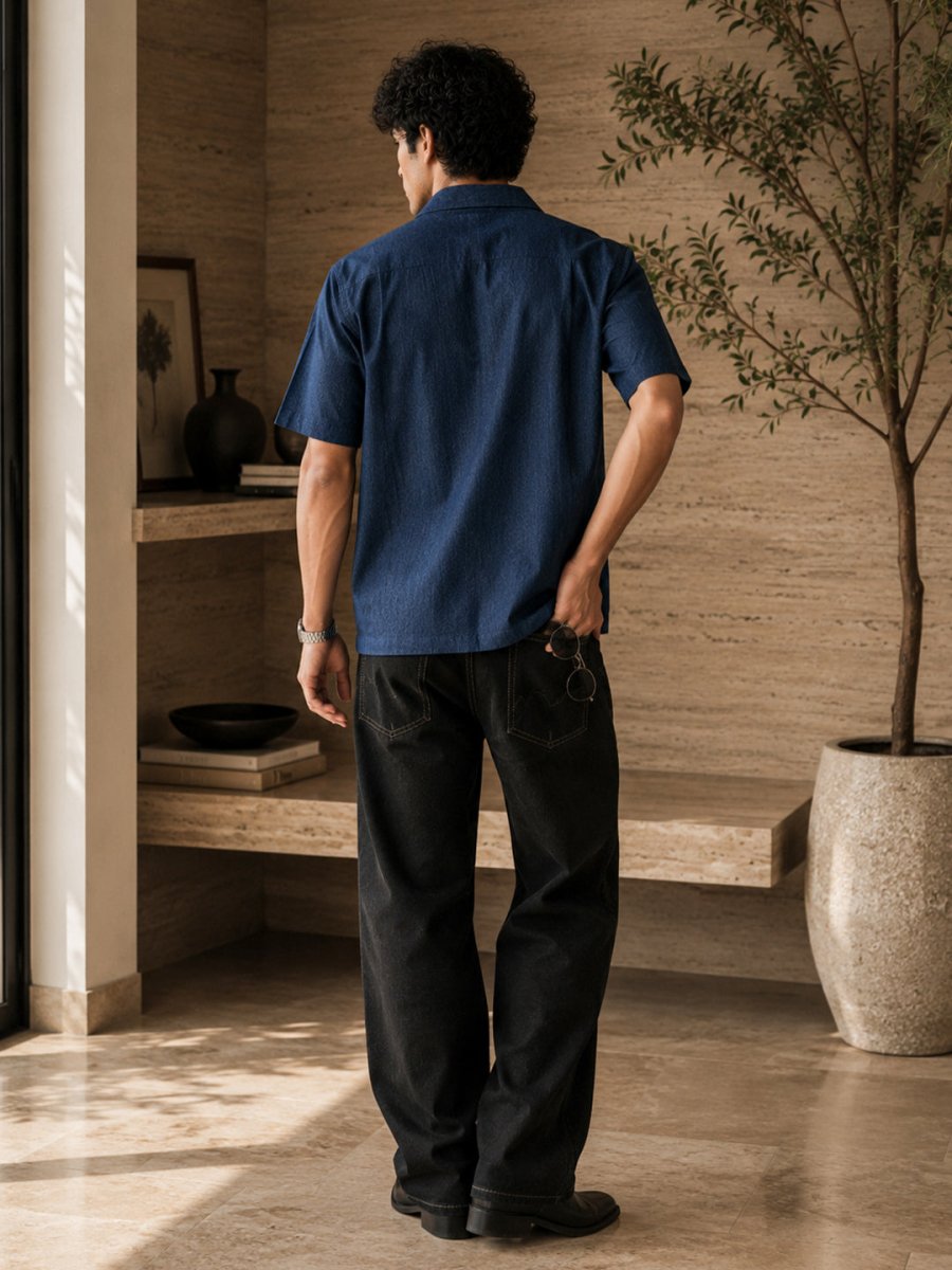 Out of Pocket Denim Embroidered - Shirt | MyDesignation