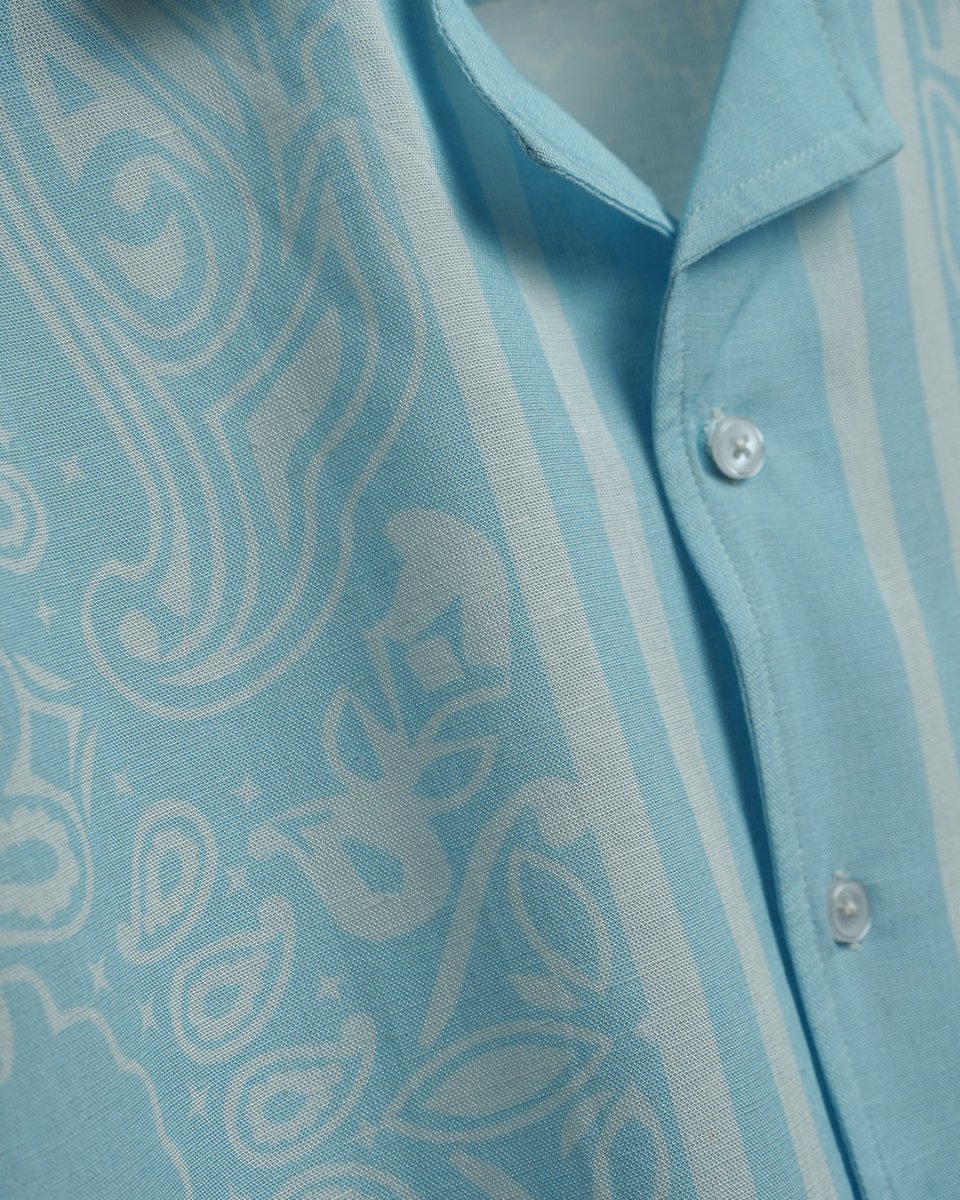 Paisley Linen - Men Shirt | Mydesignation