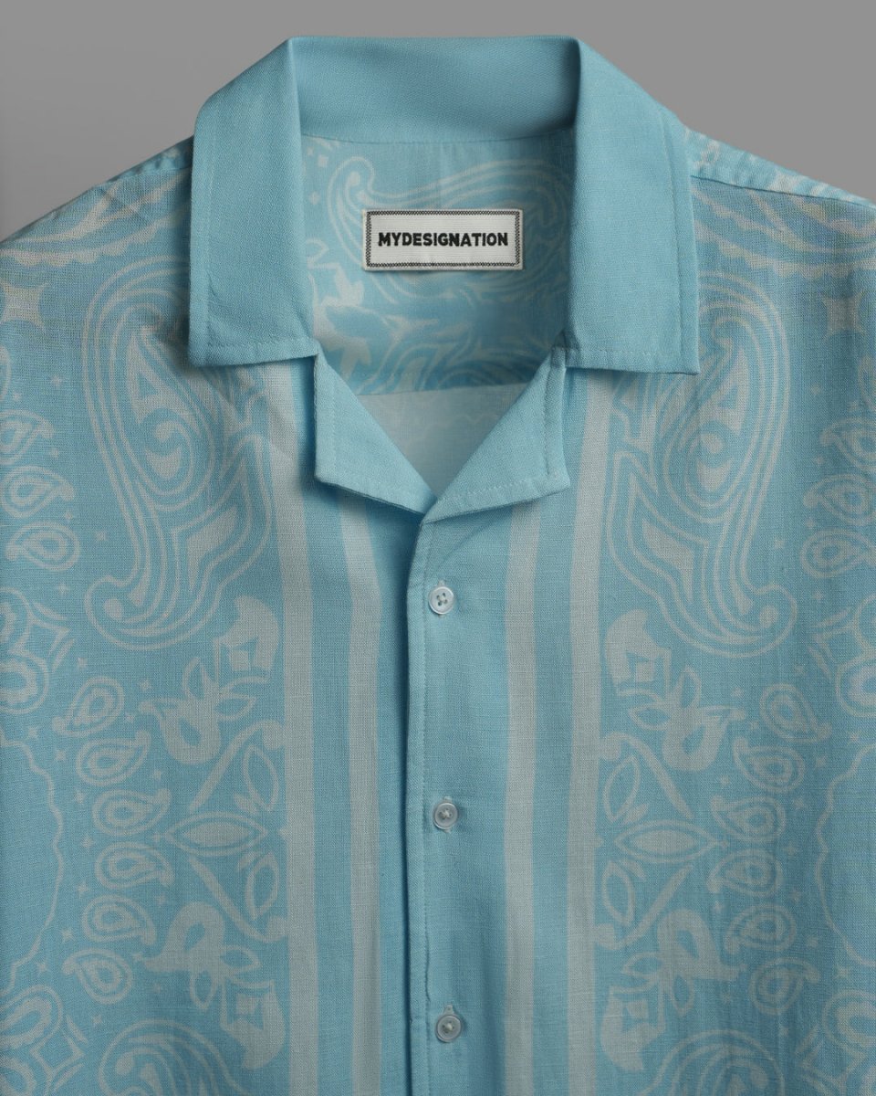 Paisley Linen - Men Shirt | Mydesignation