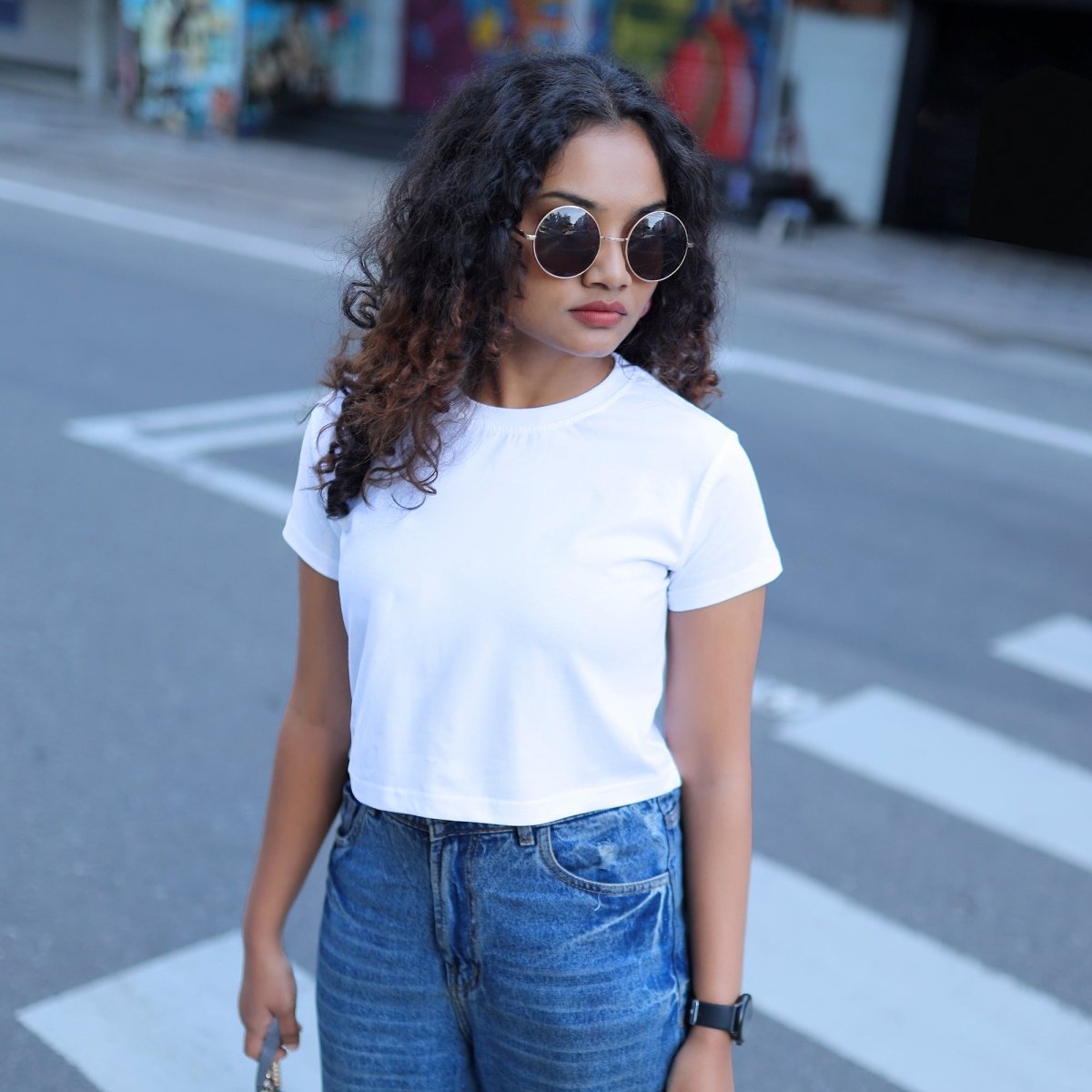 Peaceful White Crop Top - Crop Top | Mydesignation