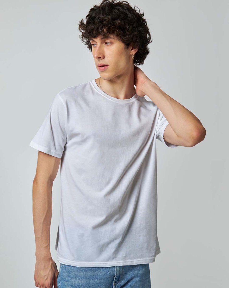 Peaceful White Plain Tshirt - Unisex Comfort Fit - Plain T-shirt | Mydesignation