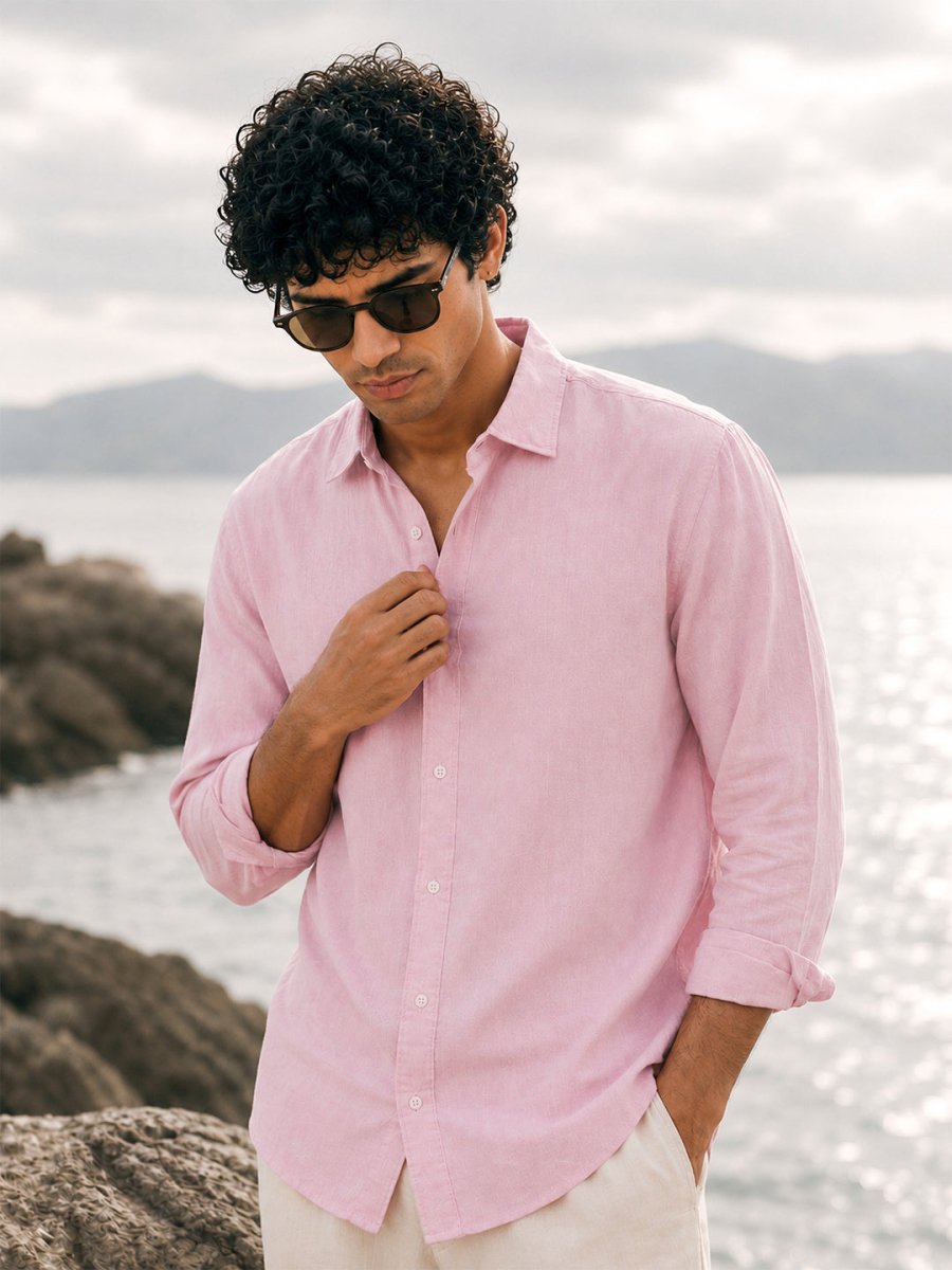 Pink Linen Shirt - Shirt | MyDesignation