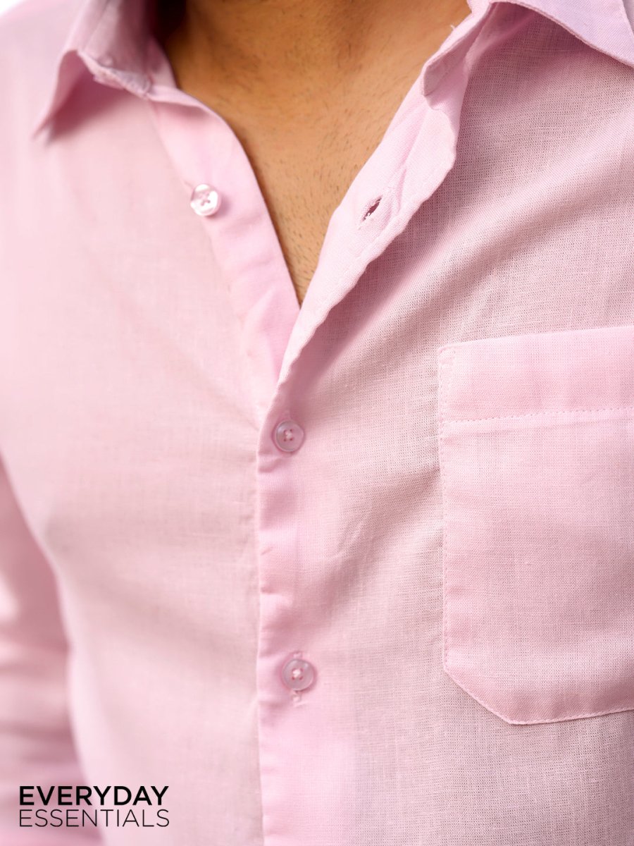 Pink Linen Shirt - Shirt | MyDesignation