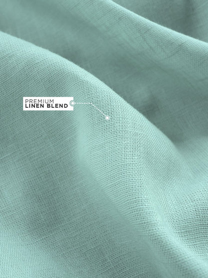 Pista Green Linen Shirt - Shirt | MyDesignation