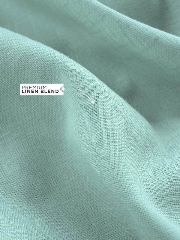 Pista Green Linen Shirt - Shirt | MyDesignation