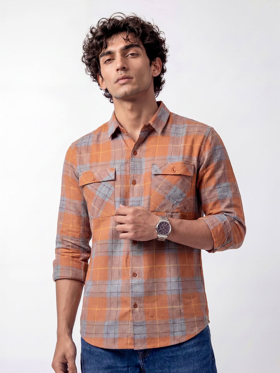 Plaid: Burnt Orange - Shirt | MyDesignation