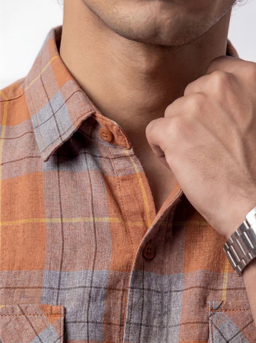 Plaid: Burnt Orange - Shirt | MyDesignation