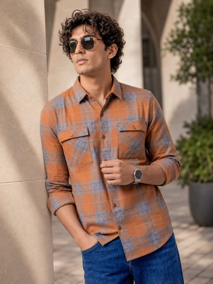 Plaid: Burnt Orange - Shirt | MyDesignation