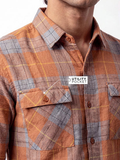 Plaid: Burnt Orange - Shirt | MyDesignation