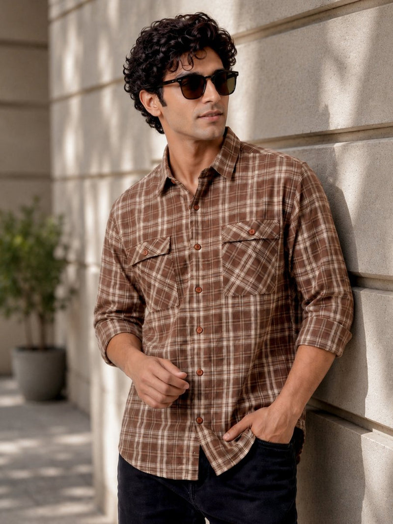 Plaid: Chocolate - Shirt | MyDesignation