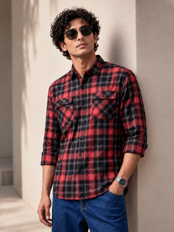 Plaid: Crimson - Shirt | MyDesignation