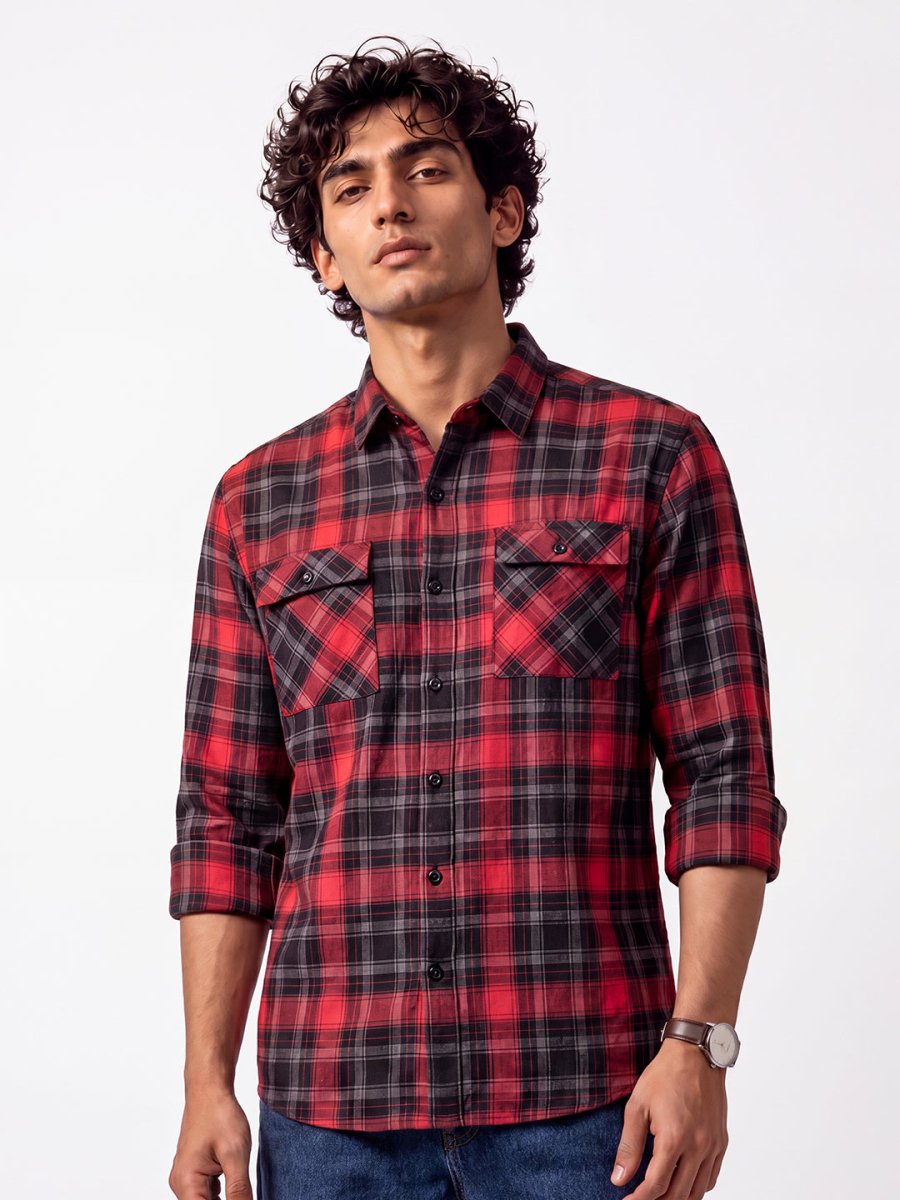Plaid: Crimson - Shirt | MyDesignation
