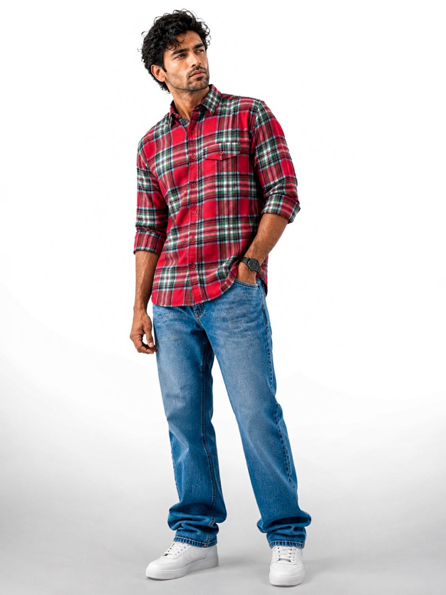 Plaid: Dark Red - Shirt | MyDesignation