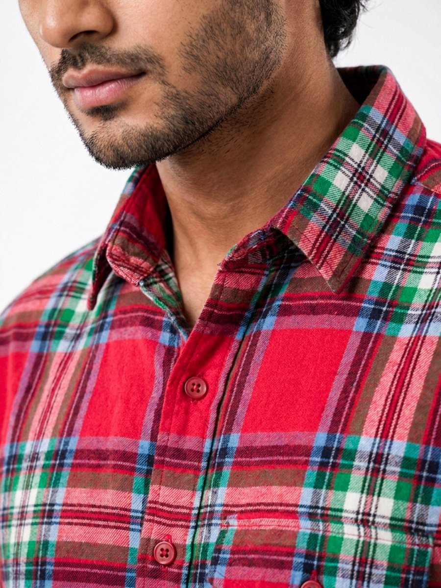 Plaid: Dark Red - Shirt | MyDesignation