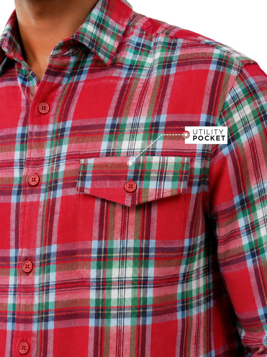Plaid: Dark Red - Shirt | MyDesignation