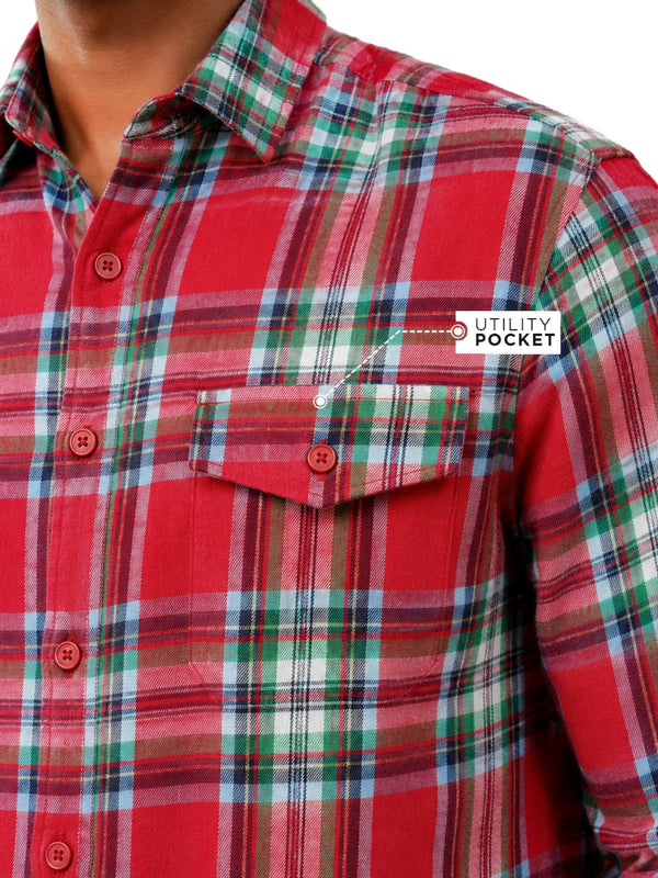 Plaid: Dark Red - Shirt | MyDesignation