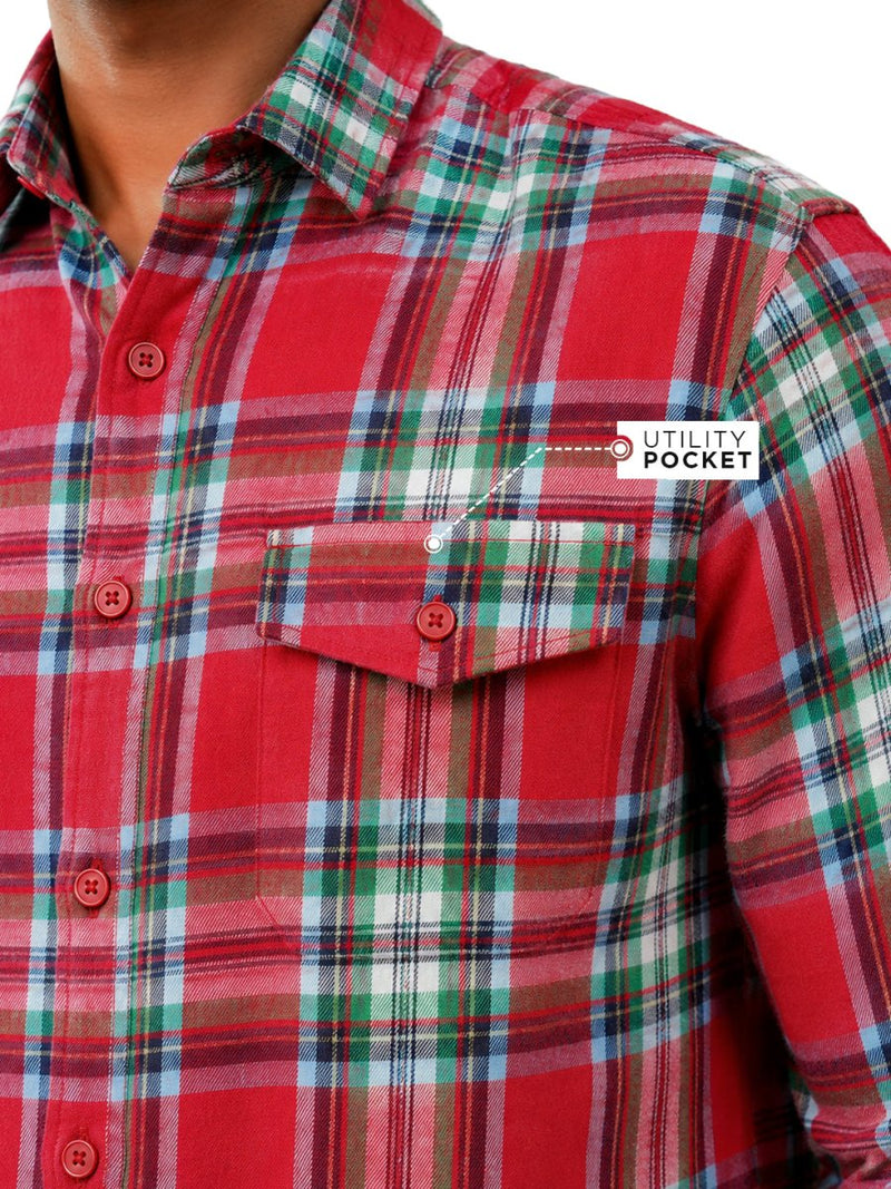 Plaid: Dark Red - Shirt | MyDesignation