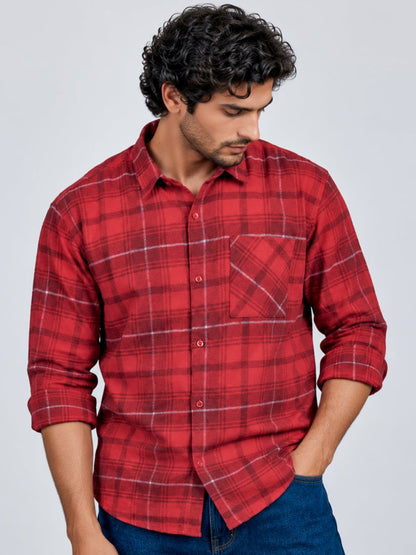 Plaid: Electric Red - Shirt | MyDesignation