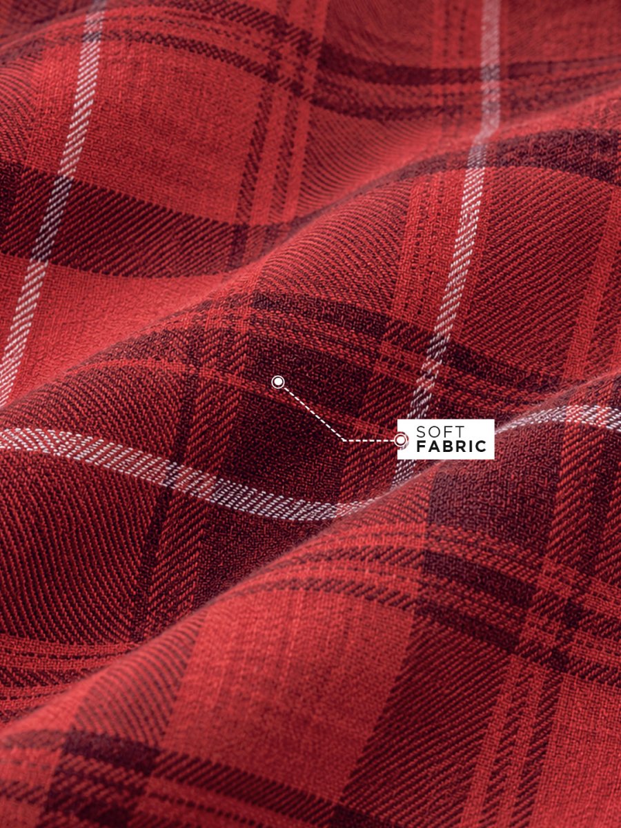 Plaid: Electric Red - Shirt | MyDesignation